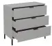 Kommode >Bonnie< in kreidegrau matt lack - 81x80x45cm (BxHxT)