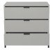Kommode >Bonnie< in kreidegrau matt lack - 81x80x45cm (BxHxT)