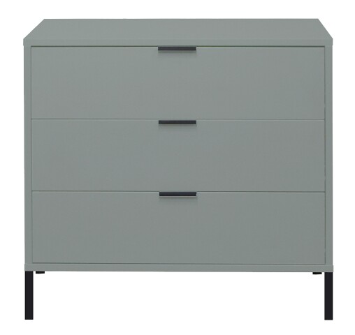 Kommode >Bonnie< in pine green matt lack - 81x80x45cm (BxHxT)