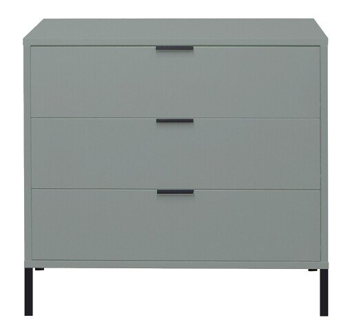 Kommode >Bonnie< in pine green matt lack - 81x80x45cm (BxHxT)