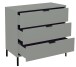 Kommode >Bonnie< in pine green matt lack - 81x80x45cm (BxHxT)
