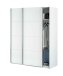 Schwebetürenschrank >Arm< in Artik-Weiß, Holzwerkstoff - 150x200x60cm (BxHxT)