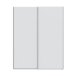 Schwebetürenschrank >Arm< in Artik-Weiß, Holzwerkstoff - 150x200x60cm (BxHxT)