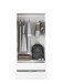 Kleiderschrank >LC-180< in Weiß, Holzwerkstoff - 81x180x52cm (BxHxT)