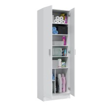 Mehrzweckschrank >Cupboard< in Weiß - 59x180x37 (BxHxT)