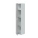Mehrzweckschrank >Tidy< in Weiß / Beton Grau - 41x182x37 (BxHxT)