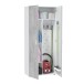 Mehrzweckschrank >Tidy< in Weiß / Beton Grau - 80x182x37 (BxHxT)