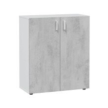 Mehrzweckschrank >Tidy< in Weiß / Beton Grau...