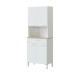 Mehrzweckschrank >Kira< in Artik-Weiß / Kanada-Eiche - 72x186x40 (BxHxT)