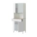 Mehrzweckschrank >Kira< in Artik-Weiß / Kanada-Eiche - 72x186x40 (BxHxT)
