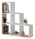 Stufenregal >Step< in Kanda-Eiche / Artik-Weiß - 108x110x28 (BxHxT)