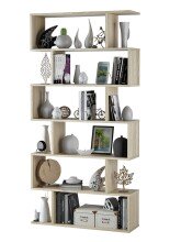Bücherregal >Athena< in Kanada-Eiche - 80x192x24 (BxHxT)
