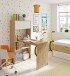 Schreibtisch >Duo< in Nodi-Eiche / Artik-Weiß - 108x140x70 (BxHxT)