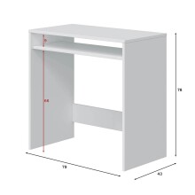 Laptoptisch >Star New< in Alpen-Weiß - 79x78x44 (BxHxT)