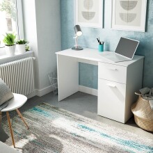 Schreibtisch >Just< in Artik-Weiß - 108x73x50...