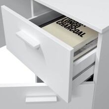 Schreibtisch >Just< in Artik-Weiß - 108x73x50 (BxHxT)