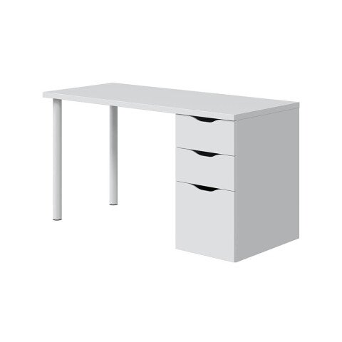Schreibtisch >Athena< in Artik-Weiß - 138x74x60 (BxHxT)