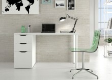 Schreibtisch >Athena< in Artik-Weiß - 138x74x60 (BxHxT)