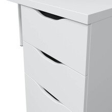 Schreibtisch >Athena< in Artik-Weiß - 138x74x60 (BxHxT)