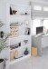 Bücherregal >Estil< in Artik-Weiß - 80x201x28 (BxHxT)