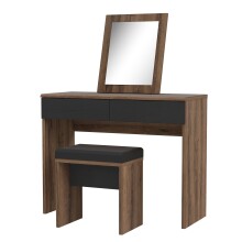 Schminktisch >DOLCE< in Schlammeiche / Schwarze Eiche - 100,3x132,5x41,3 (BxHxT)