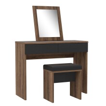 Schminktisch >DOLCE< in Schlammeiche / Schwarze Eiche - 100,3x132,5x41,3 (BxHxT)
