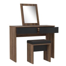 Schminktisch >DOLCE< in Schlammeiche / Schwarze Eiche - 100,3x132,5x41,3 (BxHxT)