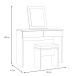 Schminktisch >DOLCE< in Schlammeiche / Schwarze Eiche - 100,3x132,5x41,3 (BxHxT)