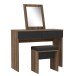 Schminktisch >DOLCE< in Schlammeiche / Schwarze Eiche - 100,3x132,5x41,3 (BxHxT)