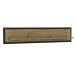 Wandregal >TRONDHEIM< in Artisan Eiche / Schwarz Eiche  - 140x29,6x23,4 (BxHxT)