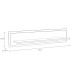 Wandregal >TRONDHEIM< in Artisan Eiche / Schwarz Eiche  - 140x29,6x23,4 (BxHxT)