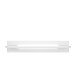 Wandregal >L-LIGHT< in Weiss / Weiss Glanz  - 140x25,6x24,3cm (BxHxT)