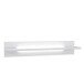 Wandregal >L-LIGHT< in Weiss / Weiss Glanz  - 140x25,6x24,3cm (BxHxT)