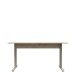 Schreibtisch >MINDI< in Bianco Eiche Dekor- 150x72x70cm (BxHxT)