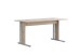 Schreibtisch >MINDI< in Bianco Eiche Dekor- 150x72x70cm (BxHxT)