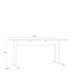 Schreibtisch >MINDI< in Bianco Eiche Dekor- 150x72x70cm (BxHxT)