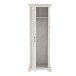Garderobenschrank >KASHMIR< in Pinie Weiss - 73,3x210,6x46,2cm (BxHxT)