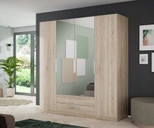 Kleiderschrank >CADIXO< in Sonoma Eiche -...