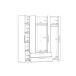 Kleiderschrank >CADIXO< in Sonoma Eiche - 200,3x212,9x58,9cm (BxHxT)