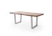 Baumkantentisch >Calabria< in Akazie natur lackiert - 220x79,5x100 (BxHxT)