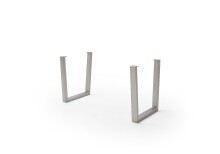 Baumkantentisch >Calabria< in Akazie grau lackiert - 200x79,5x100 (BxHxT)