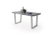 Baumkantentisch >Calabria< in Akazie grau lackiert - 240x79,5x100 (BxHxT)