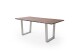 Baumkantentisch >Calabria< in Akazie walnussfarbig - 180x76,5x90 (BxHxT)