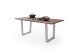 Baumkantentisch >Calabria< in Akazie walnussfarbig - 180x76,5x90 (BxHxT)