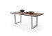 Baumkantentisch >Calabria< in Akazie walnussfarbig - 180x77,5x100 (BxHxT)