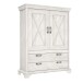 Stauraumschrank >Kashmir< in Pinie Weiss - 123x162,3x48,2cm (BxHxT)