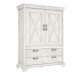 Stauraumschrank >Kashmir< in Pinie Weiss - 123x162,3x48,2cm (BxHxT)