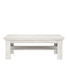 Couchtisch >Kashmir< in Pinie Weiss - 120,6x45,3x60,4cm (BxHxT)