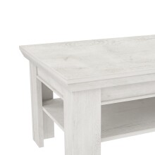 Couchtisch >Kashmir< in Pinie Weiss - 120,6x45,3x60,4cm (BxHxT)