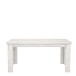 Esstisch >Kashmir< ausziehbar bis 205cm, in Pinie Weiss - 160(205)x75x90cm (BxHxT)